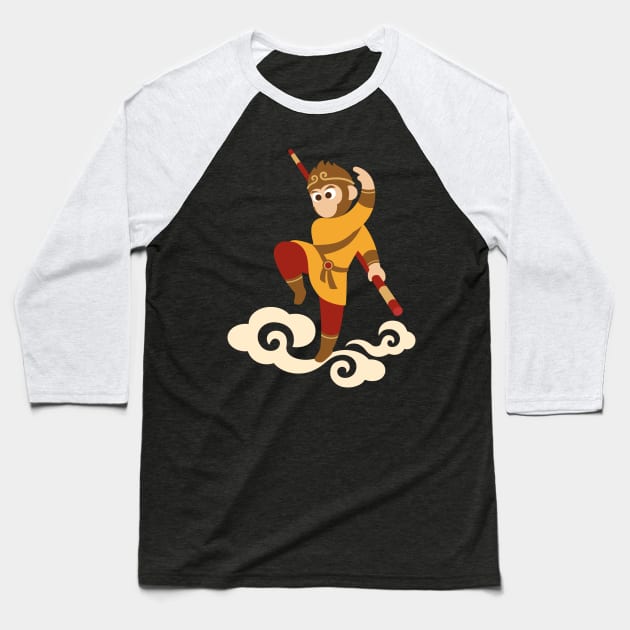 The Monkey King Baseball T-Shirt by Shanezhong